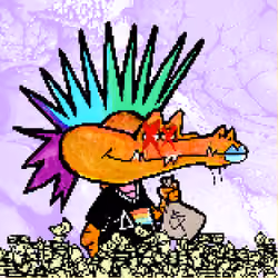 Pixelated Ganja Gators #4122
