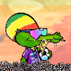 Pixelated Ganja Gators #2392