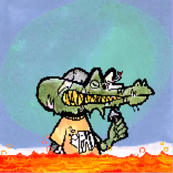 Pixelated Ganja Gators #2679