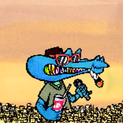 Pixelated Ganja Gators #3087