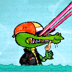 Pixelated Ganja Gators #3297