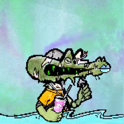 Pixelated Ganja Gators #2592