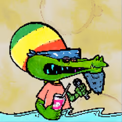 Pixelated Ganja Gators #2394