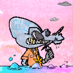 Pixelated Ganja Gators #4034