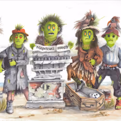 Leslie Binns x Deadfellaz Draw the Undead 2021