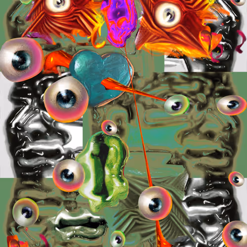 TOTEM Bicéphale Collection (ww3) Hiding Lilliput #001B.7b2 - Série Digital(e) Portrait