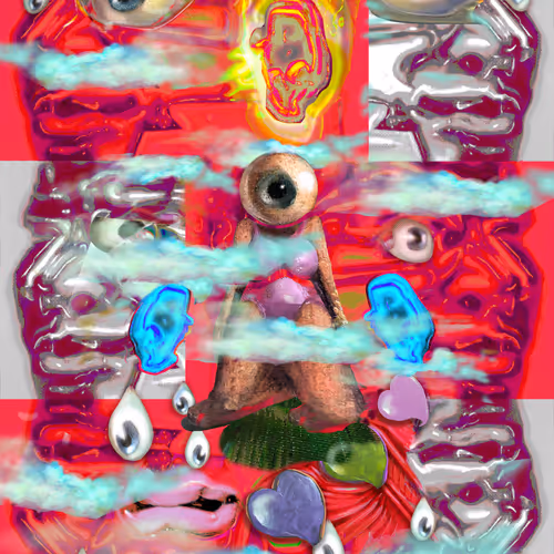 TOTEM Bicéphale Collection (ww3) Hiding Lilliput #001B.10-2 - Série Digital(e) Portrait