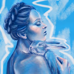 BLUE Rabbit of Love