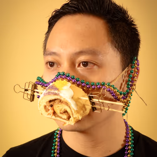 King Cake Slice (with baby)