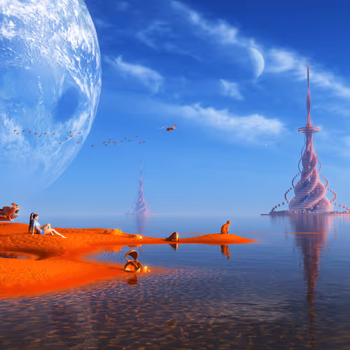 The Red Shores of the Second Moon