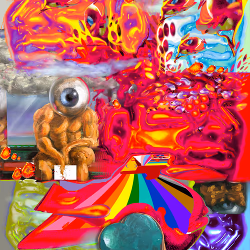 TOTEM Bicéphale Collection (ww3) Hiding Lilliput #001D.6F - Série Digital(e) Portrait