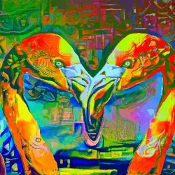 Trippy Flamingos