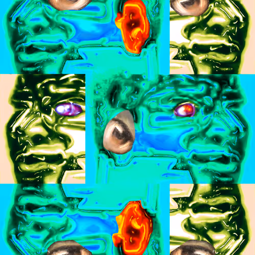 Bicéphale Hiding Lilliput #001B.3 - Série Digital(e) Portrait