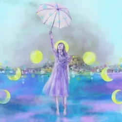 Transparent umbrella  透明な傘