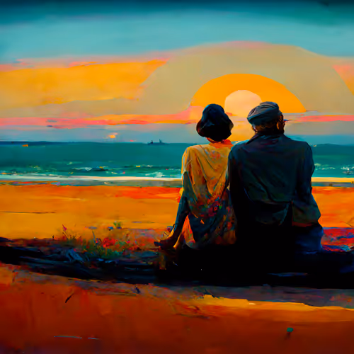 Sunset On The Beach