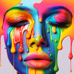 Rainbow drip