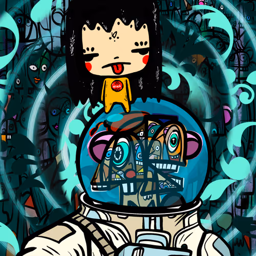 Black hole Cubism X KIKU’S WORLD by SABET