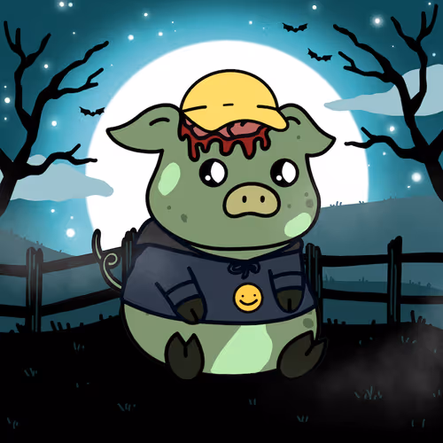 Zombie Piggie Palz #386 - Smiles