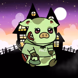 Zombie Piggie Palz #229 - Green Bean