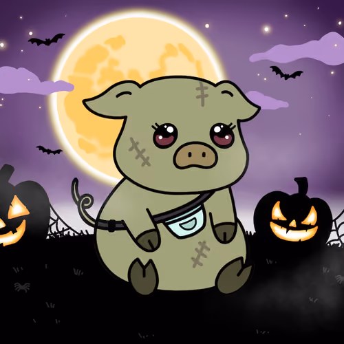 Zombie Piggie Palz #64 - Fanny Pink