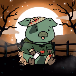 Zombie Piggie Palz #15 - Creator Tim