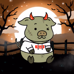 Zombie Piggie Palz #107 - David Fang