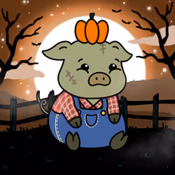 Zombie Piggie Palz #94 - Farmer Dave