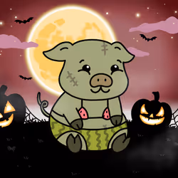 Zombie Piggie Palz #259 - Erika