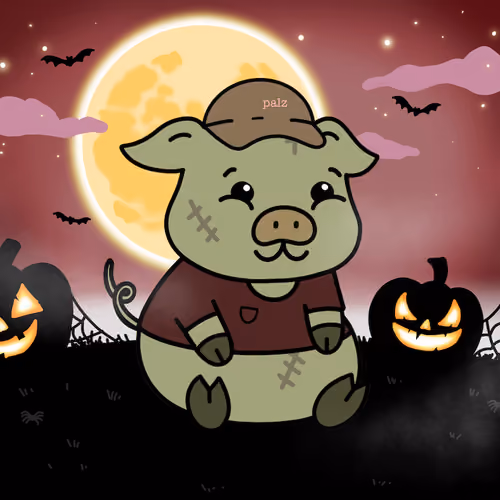 Zombie Piggie Palz #322 - Brown