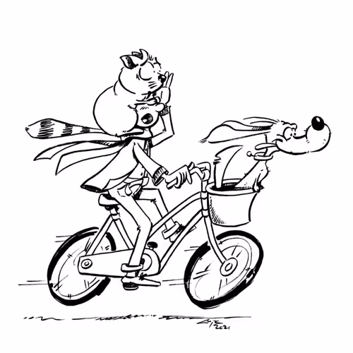 Like Fatcat And Hotdog By Kritzelheldin
