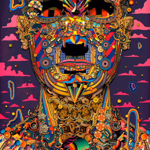 Saint in the Blue Desert