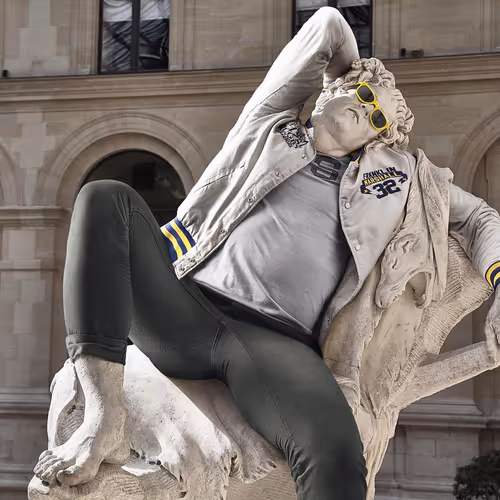 Hipsters In Stone Ii By Leo Caillard
