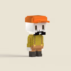 Skeleton Miner VOX #7124