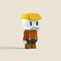 Skeleton Miner VOX #2996