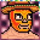 PIXEL TRIP — Teal Luchador Sambrero #3087