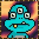 PIXEL TRIP — Triple Eye Freak Golden Tooth #1119