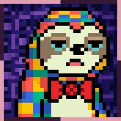 PIXEL TRIP — Office Sloth Colorfull #3315