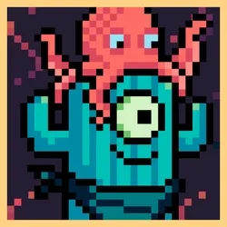 PIXEL TRIP — Cowboy Cactus Octo #537