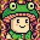 PIXEL TRIP — Shroom Knight Frog Hat #2990