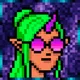 PIXEL TRIP — Unicorn Girl Neon #3002