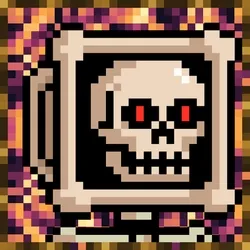 PIXEL TRIP — Smiley Monitor Skull #1671