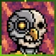 PIXEL TRIP — Gear Owl Cyborg Skull #1682