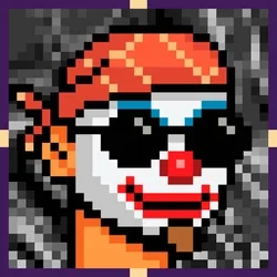 PIXEL TRIP — Bandana Biker Clown #1276