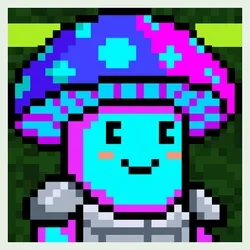 PIXEL TRIP — Shroom Knight Neon #2014