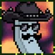 PIXEL TRIP — Banana Dark Cowboy #2053