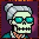 PIXEL TRIP — Grandma Skull #2015