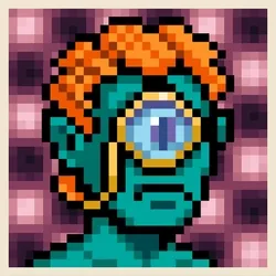 PIXEL TRIP — Purple Cyclops Monocle #327