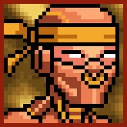 PIXEL TRIP — Hi Tech Ninja Bull Earring #2300