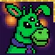 PIXEL TRIP — Grinning Donkey Alien #2066