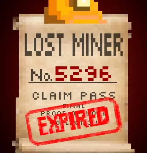 Lost Miner #5296 Claim Pass